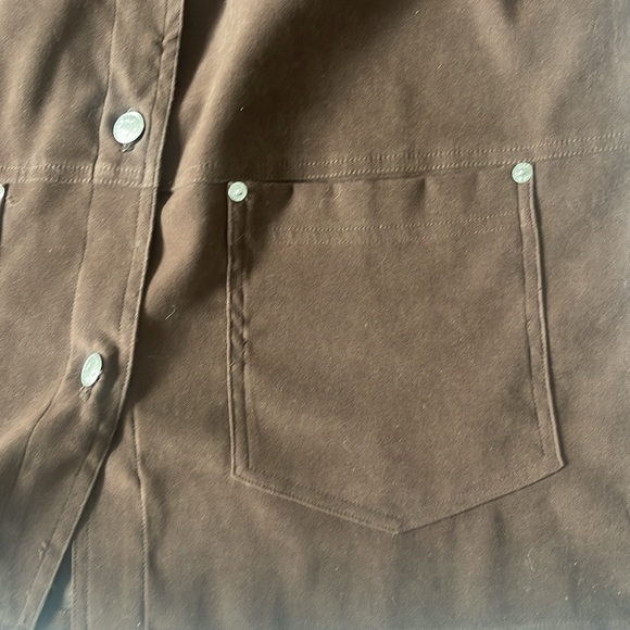 Men’s Denim and Co Brown Button up Jacket - Picture 6 of 7